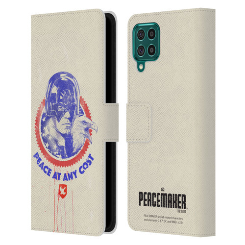 Peacemaker: Television Series Graphics Christopher Smith & Eagly Leather Book Wallet Case Cover For Samsung Galaxy F62 (2021)