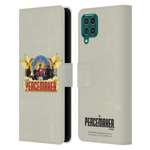 Peacemaker: Television Series Graphics Group Leather Book Wallet Case Cover For Samsung Galaxy F62 (2021)