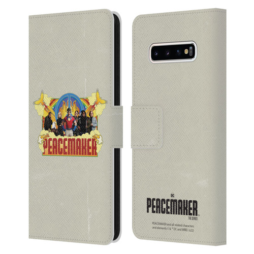 Peacemaker: Television Series Graphics Group Leather Book Wallet Case Cover For Samsung Galaxy S10+ / S10 Plus