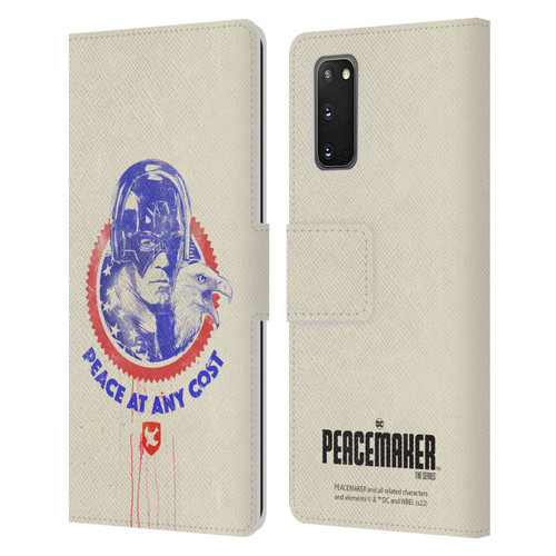 Peacemaker: Television Series Graphics Christopher Smith & Eagly Leather Book Wallet Case Cover For Samsung Galaxy S20 / S20 5G