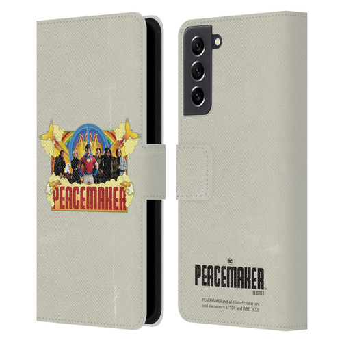 Peacemaker: Television Series Graphics Group Leather Book Wallet Case Cover For Samsung Galaxy S21 FE 5G
