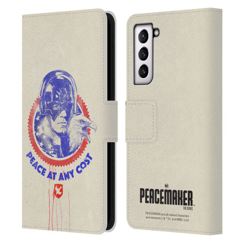 Peacemaker: Television Series Graphics Christopher Smith & Eagly Leather Book Wallet Case Cover For Samsung Galaxy S21 5G