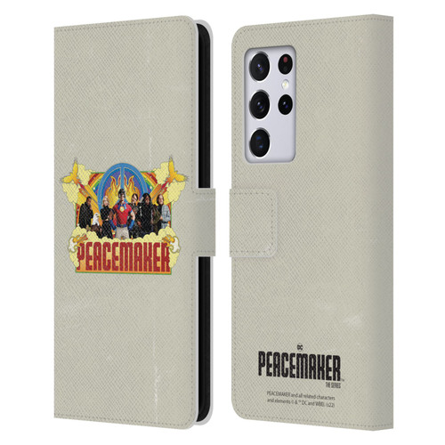 Peacemaker: Television Series Graphics Group Leather Book Wallet Case Cover For Samsung Galaxy S21 Ultra 5G
