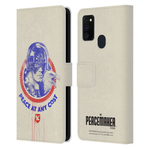 Peacemaker: Television Series Graphics Christopher Smith & Eagly Leather Book Wallet Case Cover For Samsung Galaxy M30s (2019)/M21 (2020)