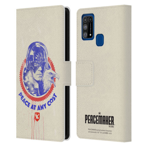 Peacemaker: Television Series Graphics Christopher Smith & Eagly Leather Book Wallet Case Cover For Samsung Galaxy M31 (2020)