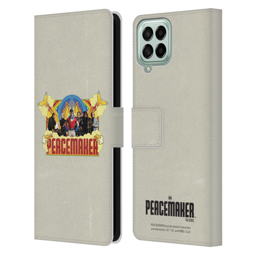 Peacemaker: Television Series Graphics Group Leather Book Wallet Case Cover For Samsung Galaxy M33 (2022)
