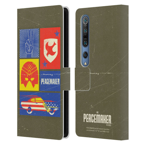 Peacemaker: Television Series Graphics Icons Leather Book Wallet Case Cover For Xiaomi Mi 10 5G / Mi 10 Pro 5G
