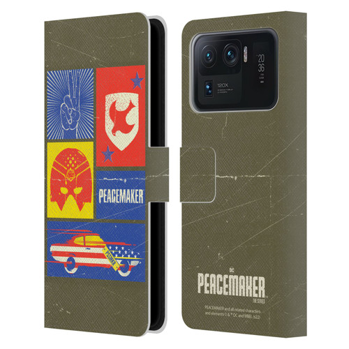 Peacemaker: Television Series Graphics Icons Leather Book Wallet Case Cover For Xiaomi Mi 11 Ultra