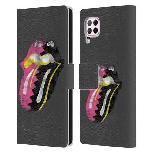 The Rolling Stones Albums Girls Pop Art Tongue Solo Leather Book Wallet Case Cover For Huawei Nova 6 SE / P40 Lite