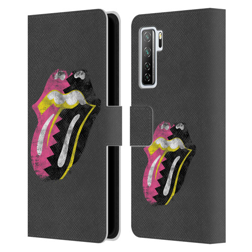The Rolling Stones Albums Girls Pop Art Tongue Solo Leather Book Wallet Case Cover For Huawei Nova 7 SE/P40 Lite 5G