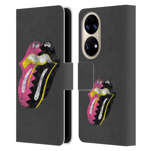 The Rolling Stones Albums Girls Pop Art Tongue Solo Leather Book Wallet Case Cover For Huawei P50