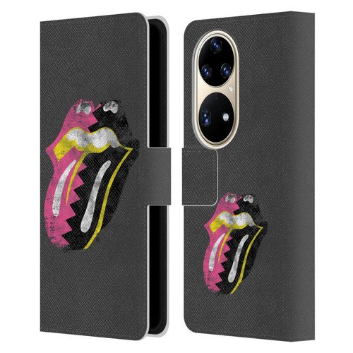 The Rolling Stones Albums Girls Pop Art Tongue Solo Leather Book Wallet Case Cover For Huawei P50 Pro
