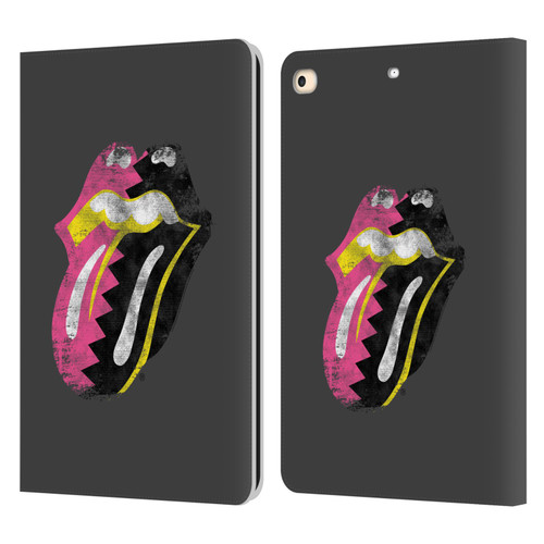The Rolling Stones Albums Girls Pop Art Tongue Solo Leather Book Wallet Case Cover For Apple iPad 9.7 2017 / iPad 9.7 2018