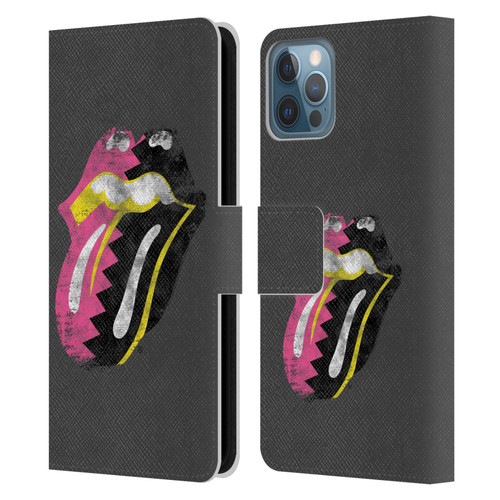 The Rolling Stones Albums Girls Pop Art Tongue Solo Leather Book Wallet Case Cover For Apple iPhone 12 / iPhone 12 Pro