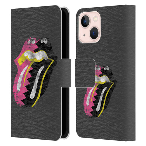The Rolling Stones Albums Girls Pop Art Tongue Solo Leather Book Wallet Case Cover For Apple iPhone 13 Mini