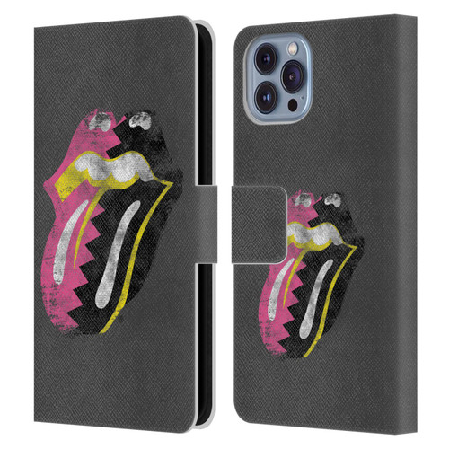 The Rolling Stones Albums Girls Pop Art Tongue Solo Leather Book Wallet Case Cover For Apple iPhone 14