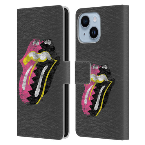 The Rolling Stones Albums Girls Pop Art Tongue Solo Leather Book Wallet Case Cover For Apple iPhone 14 Plus