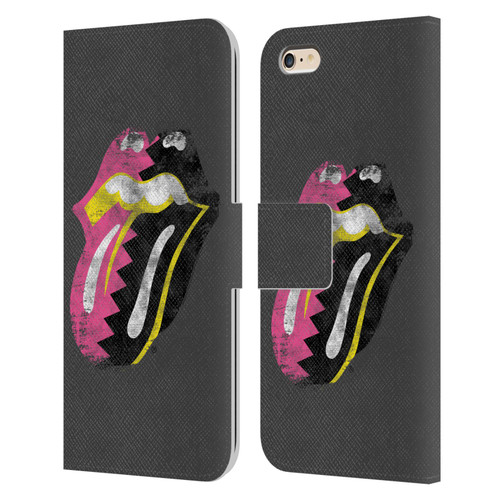 The Rolling Stones Albums Girls Pop Art Tongue Solo Leather Book Wallet Case Cover For Apple iPhone 6 Plus / iPhone 6s Plus