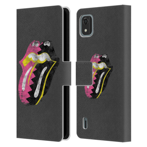 The Rolling Stones Albums Girls Pop Art Tongue Solo Leather Book Wallet Case Cover For Nokia C2 2nd Edition