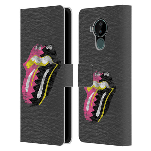 The Rolling Stones Albums Girls Pop Art Tongue Solo Leather Book Wallet Case Cover For Nokia C30