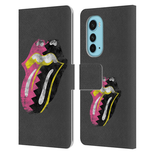 The Rolling Stones Albums Girls Pop Art Tongue Solo Leather Book Wallet Case Cover For Motorola Edge (2022)