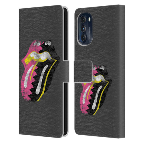 The Rolling Stones Albums Girls Pop Art Tongue Solo Leather Book Wallet Case Cover For Motorola Moto G (2022)