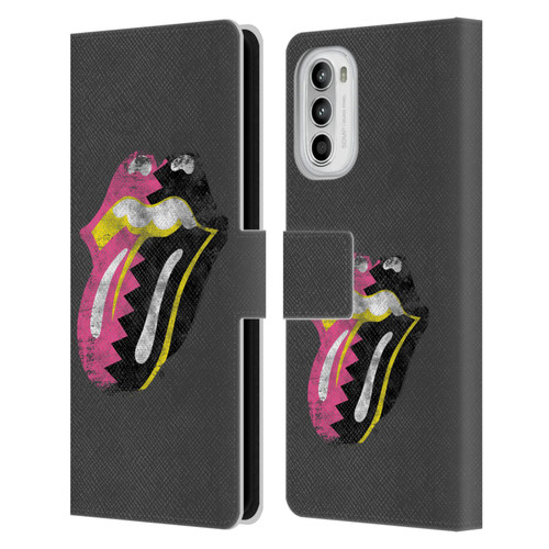 The Rolling Stones Albums Girls Pop Art Tongue Solo Leather Book Wallet Case Cover For Motorola Moto G52