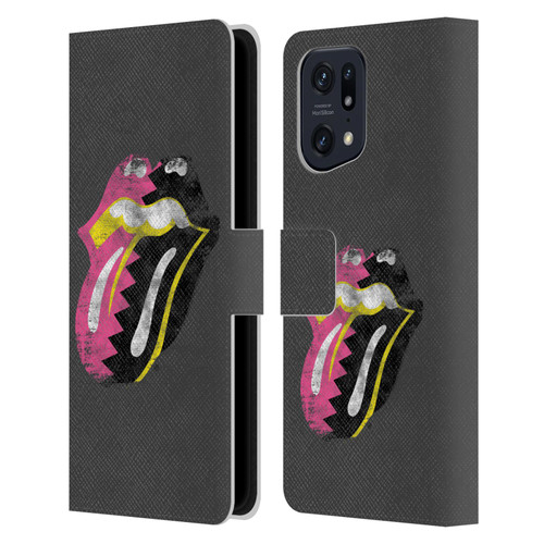 The Rolling Stones Albums Girls Pop Art Tongue Solo Leather Book Wallet Case Cover For OPPO Find X5