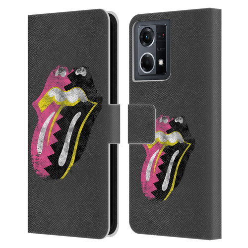 The Rolling Stones Albums Girls Pop Art Tongue Solo Leather Book Wallet Case Cover For OPPO Reno8 4G