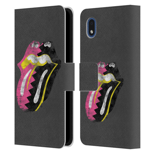 The Rolling Stones Albums Girls Pop Art Tongue Solo Leather Book Wallet Case Cover For Samsung Galaxy A01 Core (2020)