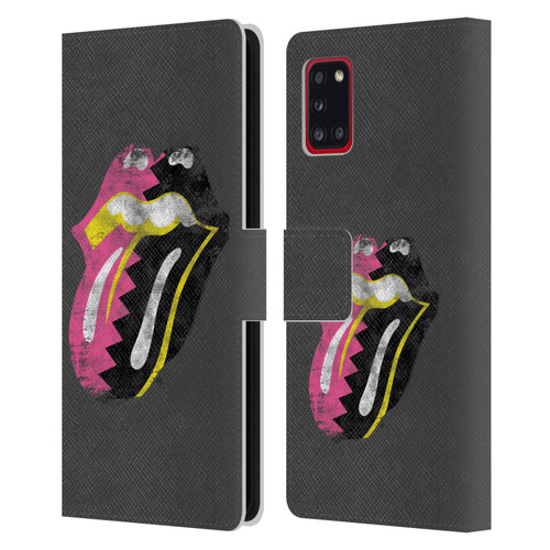 The Rolling Stones Albums Girls Pop Art Tongue Solo Leather Book Wallet Case Cover For Samsung Galaxy A31 (2020)