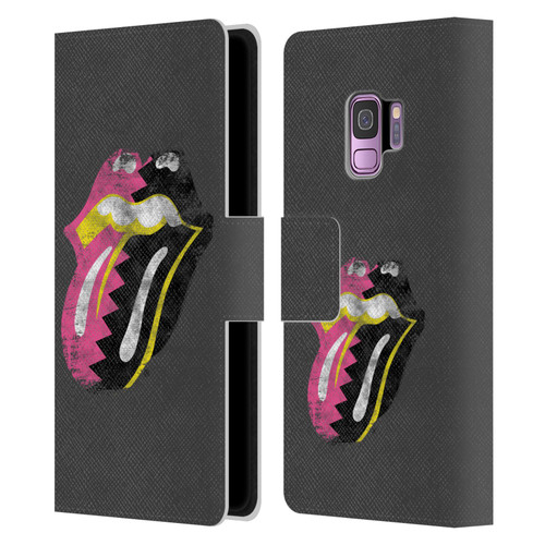 The Rolling Stones Albums Girls Pop Art Tongue Solo Leather Book Wallet Case Cover For Samsung Galaxy S9