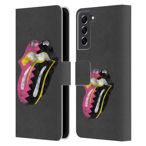 The Rolling Stones Albums Girls Pop Art Tongue Solo Leather Book Wallet Case Cover For Samsung Galaxy S21 FE 5G