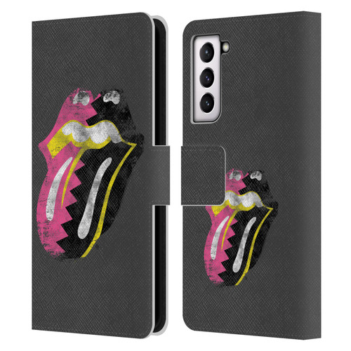 The Rolling Stones Albums Girls Pop Art Tongue Solo Leather Book Wallet Case Cover For Samsung Galaxy S21 5G