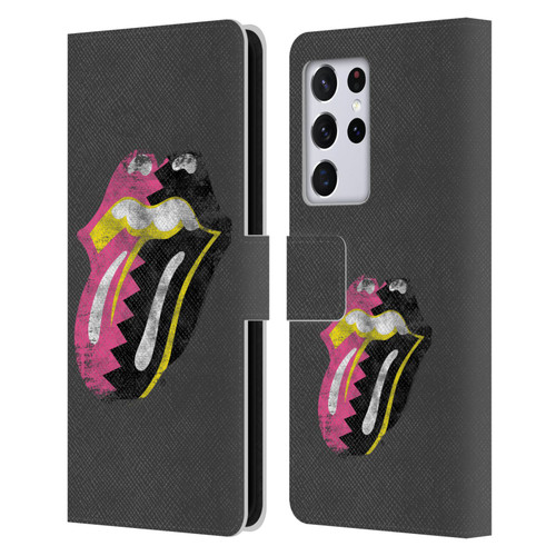 The Rolling Stones Albums Girls Pop Art Tongue Solo Leather Book Wallet Case Cover For Samsung Galaxy S21 Ultra 5G