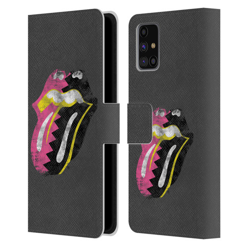The Rolling Stones Albums Girls Pop Art Tongue Solo Leather Book Wallet Case Cover For Samsung Galaxy M31s (2020)