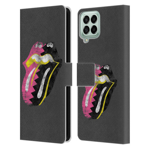 The Rolling Stones Albums Girls Pop Art Tongue Solo Leather Book Wallet Case Cover For Samsung Galaxy M33 (2022)