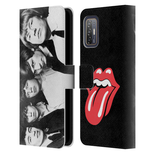 The Rolling Stones Graphics Classic Group Photo Leather Book Wallet Case Cover For HTC Desire 21 Pro 5G