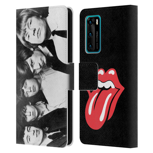 The Rolling Stones Graphics Classic Group Photo Leather Book Wallet Case Cover For Huawei P40 5G