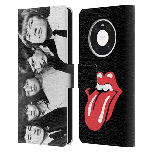 The Rolling Stones Graphics Classic Group Photo Leather Book Wallet Case Cover For Huawei Mate 40 Pro 5G
