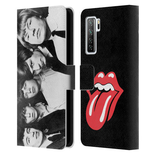 The Rolling Stones Graphics Classic Group Photo Leather Book Wallet Case Cover For Huawei Nova 7 SE/P40 Lite 5G