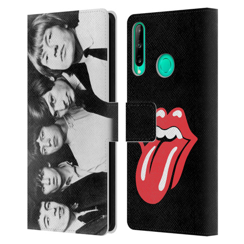 The Rolling Stones Graphics Classic Group Photo Leather Book Wallet Case Cover For Huawei P40 lite E