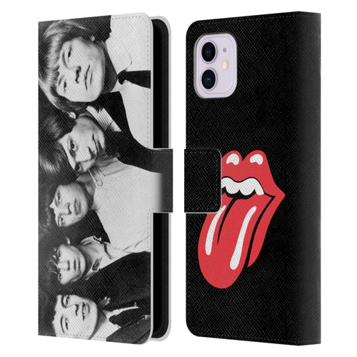 The Rolling Stones Graphics Classic Group Photo Leather Book Wallet Case Cover For Apple iPhone 11