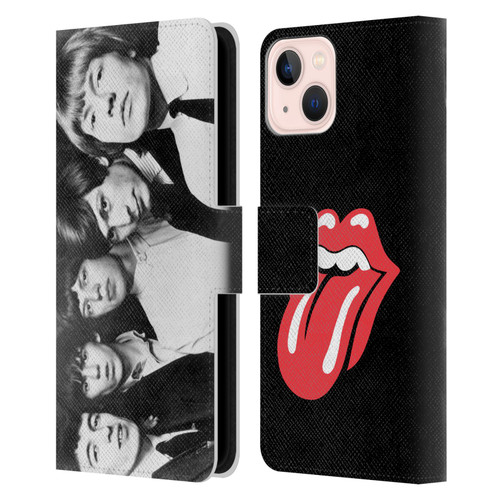 The Rolling Stones Graphics Classic Group Photo Leather Book Wallet Case Cover For Apple iPhone 13