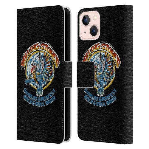 The Rolling Stones Graphics Greatest Rock And Roll Band Leather Book Wallet Case Cover For Apple iPhone 13