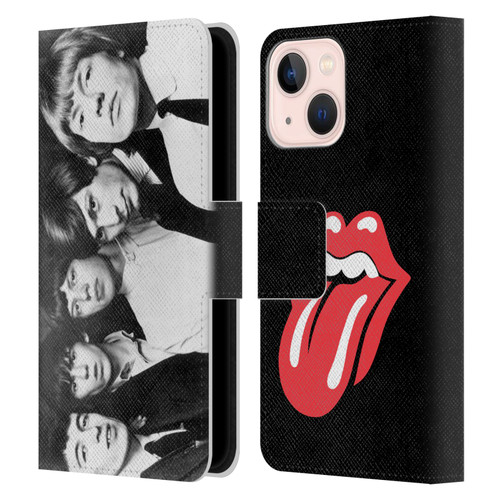The Rolling Stones Graphics Classic Group Photo Leather Book Wallet Case Cover For Apple iPhone 13 Mini