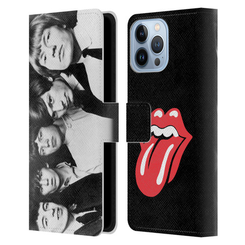 The Rolling Stones Graphics Classic Group Photo Leather Book Wallet Case Cover For Apple iPhone 13 Pro Max