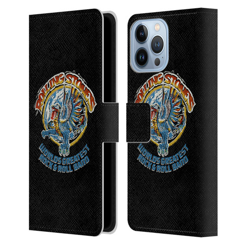 The Rolling Stones Graphics Greatest Rock And Roll Band Leather Book Wallet Case Cover For Apple iPhone 13 Pro Max