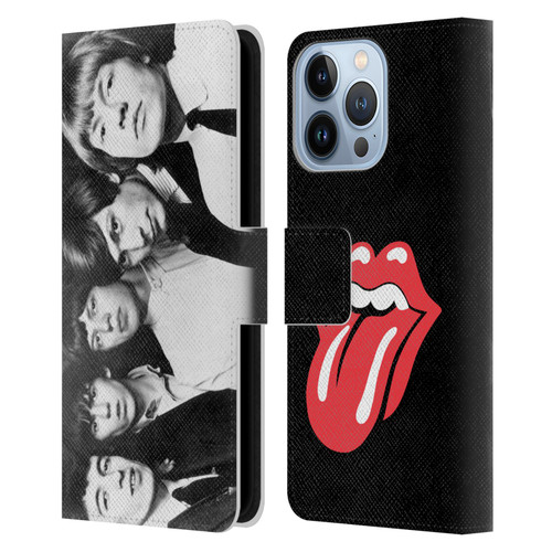 The Rolling Stones Graphics Classic Group Photo Leather Book Wallet Case Cover For Apple iPhone 13 Pro