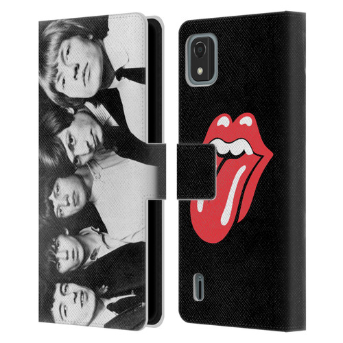 The Rolling Stones Graphics Classic Group Photo Leather Book Wallet Case Cover For Nokia C2 2nd Edition